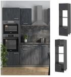 Vicco Mikrowellenschrank R-Line Schwarz Beton Anthrazit 60 cm