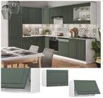 Vicco H&auml;ngeschrank K&uuml;chenschrank K&uuml;chenm&ouml;bel Fame-Line Wei&szlig; Gr&uuml;n-Gold Landhaus
