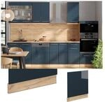 Vicco Geschirrsp&uuml;lerblende Fame-Line Eiche Dunkelblau Hochglanz 60 cm mit