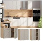 Vicco H&auml;ngeschrank Fame-Line Eiche Grau-Beige gerahmt 60 cm