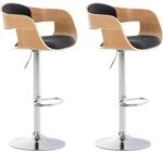 CLP 2er Set Barhocker Kingston Mit Stoffbezug Und Hochwertiger Polsterung I