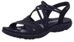 Skechers 163185 BBK REGGAE SLIM - SUNNYSIDE Schwarz Sandal Gr. 42