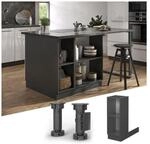 Regalinselunterschrank K&uuml;chenschrank K&uuml;chenm&ouml;bel Fame-Line Anthrazit 30 cm modern