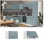 Vicco H&auml;ngeschrank flach K&uuml;chenschrank R-Line Solid Wei&szlig; Blau Grau 60 cm modern