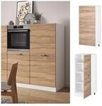 Vicco Backofenumbauschrank K&uuml;chenschrank K&uuml;chenzeile R-Line 60 cm Wei&szlig; Sonoma