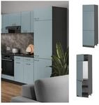 Vicco K&uuml;hlumbauschrank K&uuml;chenschrank R-Line Solid Anthrazit Blau Grau 60 cm modern