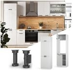Vicco K&uuml;hlumbauschrank 60 cm FAME Line K&uuml;chenschrank K&uuml;chenzeile Landhaus Wei&szlig;