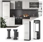 VICCO K&uuml;hlumbauschrank 60 cm Wei&szlig; Hochglanz K&uuml;chenschrank Hochschrank K&uuml;chenzeile