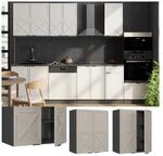 Vicco H&auml;ngeschrank Fame-Line Anthrazit Grau-Beige gerahmt 60 cm