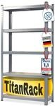 karatcommercial Schwerlastregal Grau-Anthrazit H&ouml;he: 180 cm Breite: 90 cm