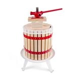 Obstpresse, Weinpresse, Apfelpresse - Korb aus Holz 12 l
