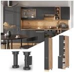 Vicco Apothekerhochschrank K&uuml;chenschrank K&uuml;chenm&ouml;bel Fame-Line Eiche