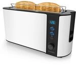 Arendo Langschlitz Toaster f&uuml;r 2 Scheiben, integrierter Br&ouml;tchenaufsatz, 1000 W,