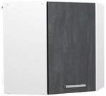 Vicco Eckh&auml;ngeschrank R-Line Schwarz Beton Wei&szlig; 57 cm