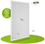 Juskys Fliegengitter mit Alu-Rahmen 100 x 120 cm f&uuml;r Fenster zum Einh&auml;ngen