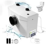 Juskys Hebeanlage 600W - Schmutzwasserpumpe mit H&auml;cksler, Kleinhebeanlage bis 7m
