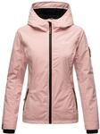 MARIKOO Damen Sportliche Outdoorjacke &Uuml;bergangs Regenjacke mit Kapuze Brombeere