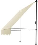 Juskys Klemmmarkise Kapstadt 150x120 cm - H&ouml;henverstellbar, ohne Bohren,