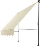 Juskys Klemmmarkise Kapstadt 200x120 cm - H&ouml;henverstellbar, ohne Bohren,