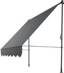 Juskys Klemmmarkise Kapstadt 200x120 cm - H&ouml;henverstellbar, ohne Bohren,
