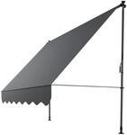 Juskys Klemmmarkise Kapstadt 250x120 cm - H&ouml;henverstellbar, ohne Bohren,