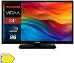 Telefunken XH24VP550M Fernseher 24 Zoll Smart TV VIDAA HD Fernseher HDR TV mit