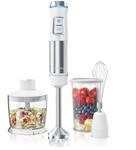 Arendo Stabmixer Edelstahl Set - P&uuml;rierstab - stufenlose Geschwindigkeit -...