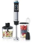 Arendo Stabmixer Edelstahl Set - P&uuml;rierstab - stufenlose Geschwindigkeit