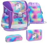 Belmil Classy ergonomisches Schulranzen-Set 4-teilig "Rainbow Color" mit Brustgurt