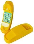Karibu Telefon gelb f&uuml;r Spielturm Ger&auml;usche beim dr&uuml;cken der Tasten