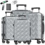 KESSER&reg; Reisekoffer Set 4-teilig Kofferset ABS Hartschalenkoffer mit