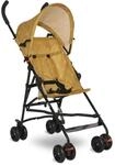 Lorelli Kinderwagen Buggy Vaya verstellbares Sonnendach, klappbar, Fu&szlig;st&uuml;tze gelb