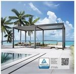 Weide Deluxe Pavillon Terrassen&uuml;berdachung Aluminium 3 X 6 M Anthrazit