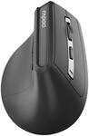 RAPOO EV310M.Dark Grey MM Wireless Ergonomic Mouse
