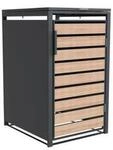 Westmann M&uuml;lltonnenbox Lacina 1x 240 L Holzoptik 80x68x116cm