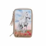 Depesche 3-Fach Federtasche Poppy Sand Miss Melody 20 x 13 x 7,5 cm