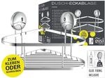 Eisl Duschregal ohne Bohren, Duschablage Ecke Chrom