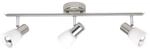 BRILLIANT Lampe Luca Spotrohr 3flg eisen/chrom/wei&szlig; 3x R50, E14, 40W, geeignet