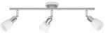 BRILLIANT Lampe Sofia Spotrohr 3flg eisen/chrom/wei&szlig; 3x D45, E14, 40W, geeignet