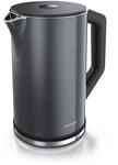 Arendo Wasserkocher, Edelstahl oder Glas, Temperaturanzeige & Warmhaltefunktion