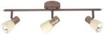 BRILLIANT Lampe Luca Spotrohr 3flg altkupfer/champagner 3x R50, E14, 40W, geeignet