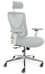 CLOUVOU CleverSeat B&uuml;rostuhl Ergonomisch &ndash; Creme-Wei&szlig;