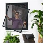 Fensterbausatz "MASTER SLIM" 100x120 cm in Anthrazit mit Pollenschutz