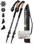 Juskys Nordic Walking St&ouml;cke - Alu Teleskop Wanderst&ouml;cke, leicht, ausziehbar,