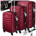 KESSER&reg; 3tlg. Hartschalenkofferset Hartschalenkoffer Reisekoffer Set Reisekofferset