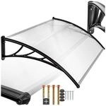 tectake&reg; Vordach, in Bogenform, transparent und UV-best&auml;ndig, 120 x 93 cm