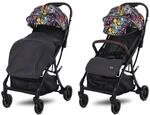 Lorelli Kinderwagen Buggy Minori faltbar PU-R&auml;der Getr&auml;nkehalter Fu&szlig;abdeckung bunt