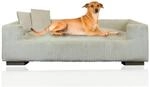 Rohrschneider Hundesofa gepolstert Cord breit beige