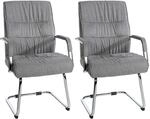 CLP 2er Set Freischwinger Sievert Stoff I Konferenzstuhl Mit Armlehne I...