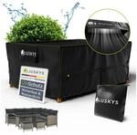 Juskys Gartenm&ouml;bel Abdeckplane 242 x 162 x 100 cm - winterfest, wasserdicht,